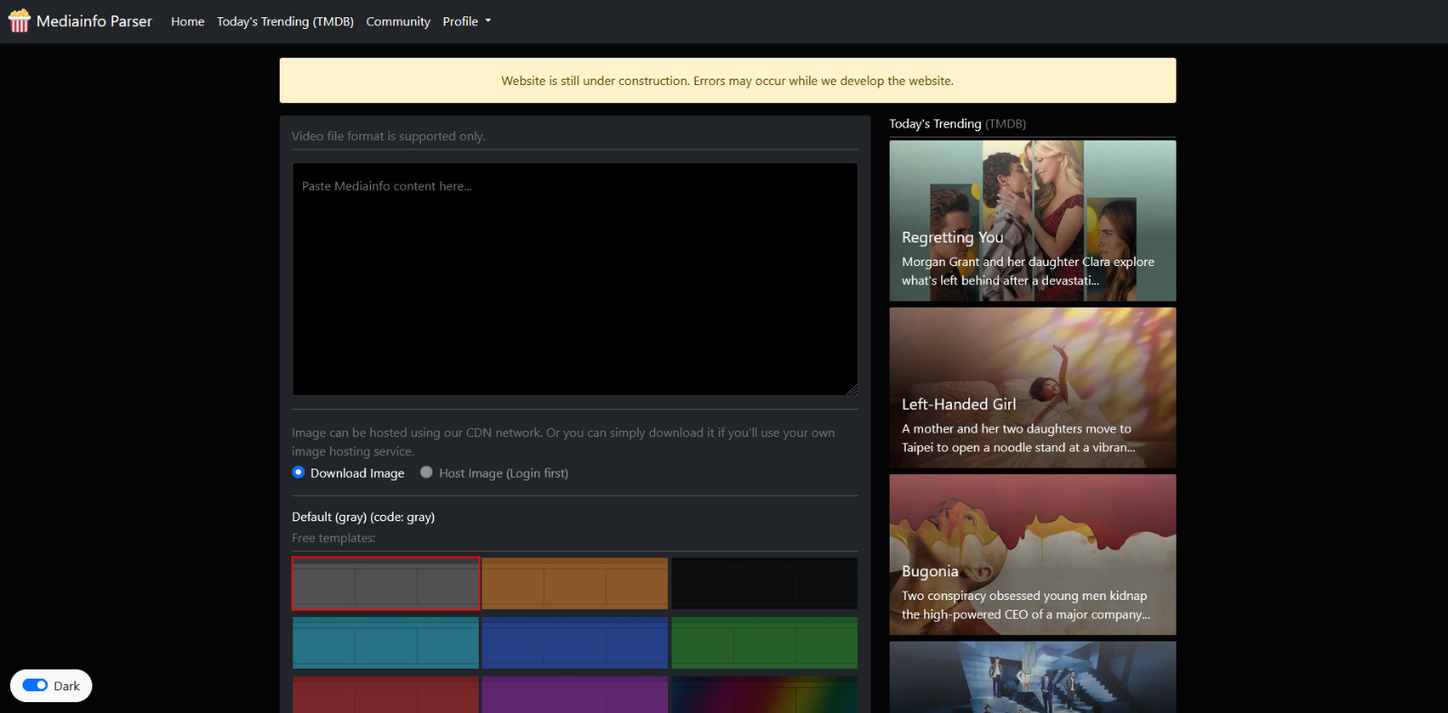 Pronfo: MediaInfo Parser & Forum
